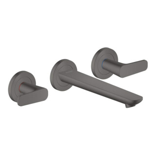 hansgrohe 3-Loch-Waschtischarmatur Axor Citterio C o S, b bla vc, UP Wandmont., Ausl. 193mm