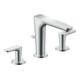 hansgrohe 3-Loch-Waschtischarmatur Axor Citterio C o S, chr, Ausl. 135mm, Zugst. Abl.garn-1