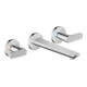 hansgrohe 3-Loch-Waschtischarmatur Axor Citterio C o Struk., chr, UP Wandmont., Ausl. 193mm-1