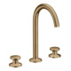 hansgrohe 3-Loch-Waschtischarmatur Sel. 170 Axor One A 140mm, m Pus-Op-Abl, brush. bron-1