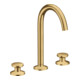 hansgrohe 3-Loch-Waschtischarmatur Sel. 170 Axor One A 140mm, m Pus-Op-Abl, brush. gol opt-1