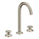 hansgrohe 3-Loch-Waschtischarmatur Sel. 170 Axor One A 140mm, m Pus-Op-Abl, brush. ni.-1