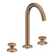hansgrohe 3-Loch-Waschtischarmatur Sel. 170 Axor One A 140mm, m Pus-Op-Abl, brush. r gol-1