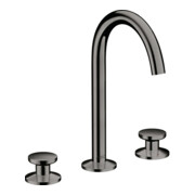 hansgrohe 3-Loch-Waschtischarmatur Sel. 170 Axor One A 140mm, m Pus-Op-Abl, pol. bla vc