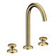 hansgrohe 3-Loch-Waschtischarmatur Sel. 170 Axor One A 140mm, m Pus-Op-Abl, pol. gol opt-1