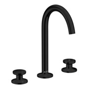 hansgrohe 3-Loch-Waschtischarmatur Sel. 170 Axor One A 140mm, m Push-Open-Ablaufg., matt-sw