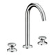 hansgrohe 3-Loch-Waschtischarmatur Sel. 170 Axor One Ausl. 140mm, m Push-Open-Ablaufg., chrom-1