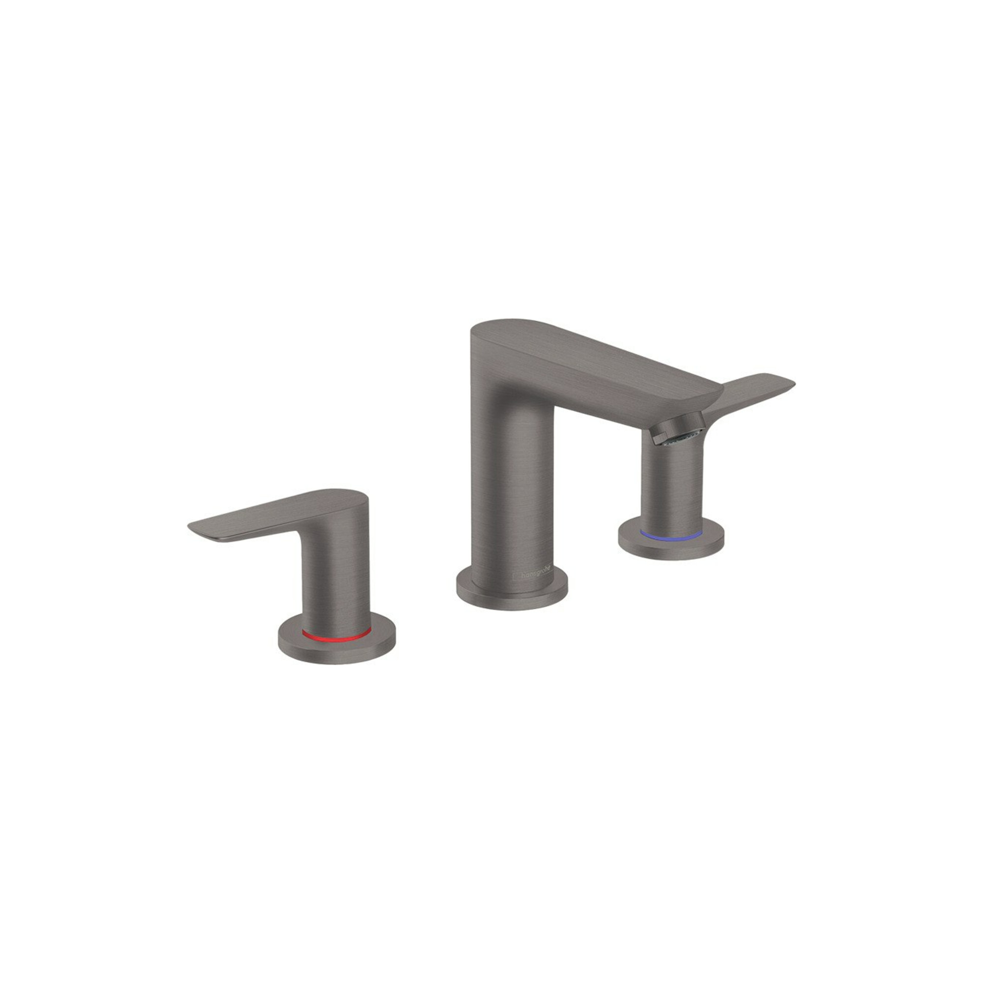 hansgrohe 3-Loch-Waschtischarmatur Talis E m Zugst.Abl.Gar., brushed black chrome