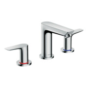 hansgrohe 3-Loch-Waschtischarmatur Talis E mit Zugstangen-Ablaufgarnitur, chrom