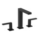 hansgrohe 3-Loch-Waschtischarmatur Tecturis E m Push-Open-Ablaufgarnitur, mattschwarz-1