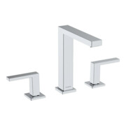 hansgrohe 3-Loch-Waschtischarmatur Tecturis E mit Push-Open-Ablaufgarnitur, chrom