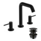 hansgrohe 3-Loch-Waschtischarmatur Tecturis S m Push-Open-Ablaufgarnitur, mattschwarz-3