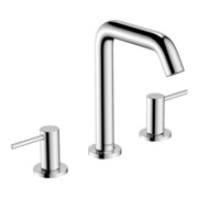 hansgrohe 3-Loch-Waschtischarmatur Tecturis S mit Push-Open-Ablaufgarnitur, chrom
