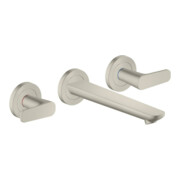 hansgrohe 3-Loch-Waschtischarmatur Wand UP Axor Citterio C mit Auslauf 195 mm BSO