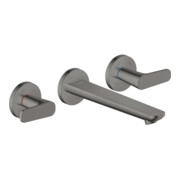 hansgrohe 3-Loch-Waschtischarmatur Wand UP Axor Citterio C mit Auslauf 195 mm PBC