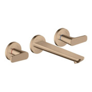 hansgrohe 3-Loch-Waschtischarmatur Wand UP Axor Citterio C mit Auslauf 195 mm PRG