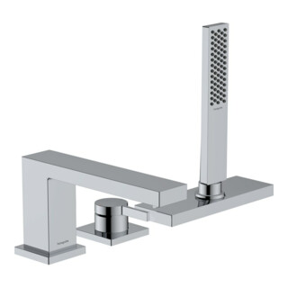 hansgrohe 3-Loch-Waschtischmischer Tecturis E mit sBox, chrom