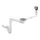 hansgrohe Ab- u. Überlaufgarnitur D16-10 manuell, für Einzelbecken Granit, chrom-3