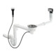 hansgrohe Ab- u. Überlaufgarnitur D16-11 autom., für Einzelbecken Granit, chrom-1
