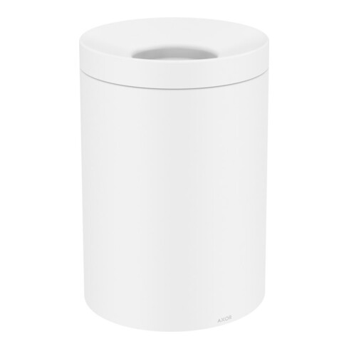 hansgrohe Abfalleimer Axor Uni. Circular freistehend, mattweiß