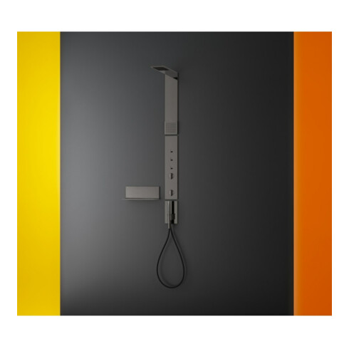 hansgrohe Ablage Axor Uni. Rectangular 300mm, Wandmont., polished black chrome