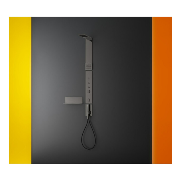 hansgrohe Ablage Axor Uni. Rectangular 300mm, Wandmont., polished black chrome