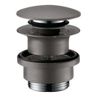 hansgrohe Ablaufgarnitur Push-op, f WT- u. Bidetm., brush. bla vc