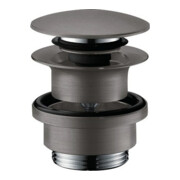 hansgrohe Ablaufgarnitur Push-op, f WT- u. Bidetm., brush. bla vc