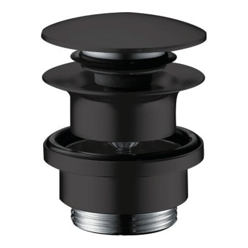 hansgrohe Ablaufgarnitur Push-op, f WT- u. Bidetm., mattschwarz