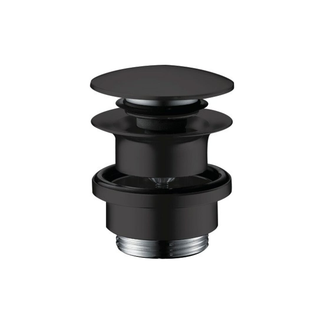 hansgrohe Ablaufgarnitur Push-op, f WT- u. Bidetm., mattschwarz