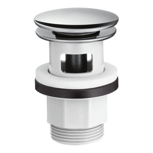 hansgrohe Ablaufgarnitur Push-op, f WT- und Bidetmischer, chrom