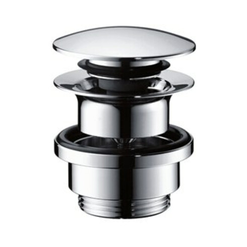 hansgrohe Ablaufgarnitur Push-op, f WT- und Bidetmischer, chrom