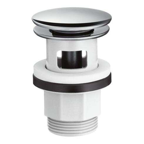 hansgrohe Ablaufgarnitur Push-op, f WT- und Bidetmischer, chrom