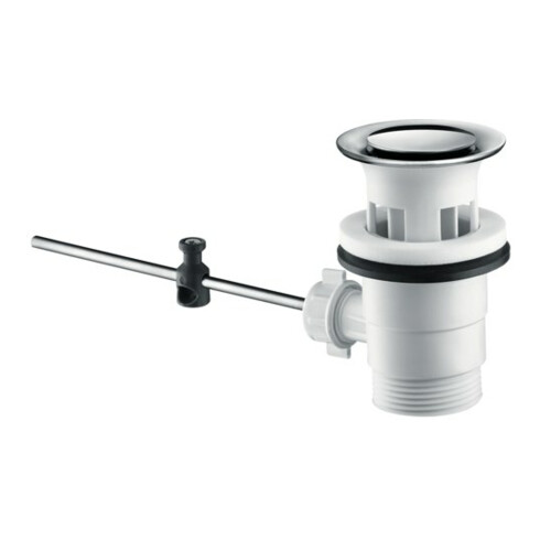 hansgrohe Ablaufventil Kunststoff mit Edelstahl Blende