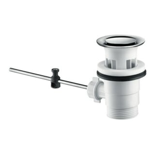 hansgrohe Ablaufventil Kunststoff mit mattschwarzer Blende