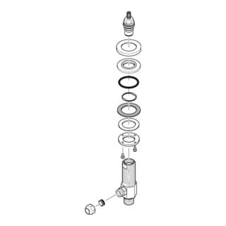 hansgrohe Absperrventil 3-L.Waschtischarmatur chrom