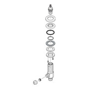 hansgrohe Absperrventil 3-L.Waschtischarmatur chrom