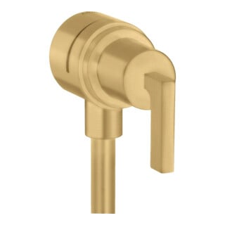 hansgrohe Absperrventil Axor Citterio Stop m Rückflussverh., Hebel, brush. gol opt