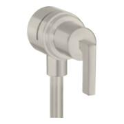 hansgrohe Absperrventil Axor Citterio Stop m Rückflussverh., Hebel, Edelstahl-Optik