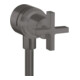 hansgrohe Absperrventil Axor Citterio Stop m Rückflussverh., Kreuz, brush. bla vc-1