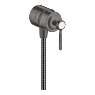 hansgrohe Absperrventil Axor Montreux Stop m Rückflussverh., Hebel, brush. bla vc