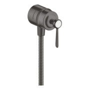 hansgrohe Absperrventil Axor Montreux Stop m Rückflussverh., Hebel, brush. bla vc