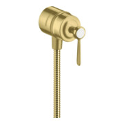hansgrohe Absperrventil Axor Montreux Stop m Rückflussverh., Hebel, brushed brass