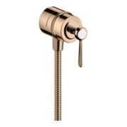 hansgrohe Absperrventil Axor Montreux Stop m Rückflussverh., Hebel, pol. red gold