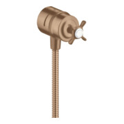 hansgrohe Absperrventil Axor Montreux Stop m Rückflussverh., Kreuz, brush. red gold