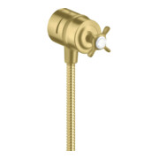 hansgrohe Absperrventil Axor Montreux Stop m Rückflussverh., Kreuz, brushed brass