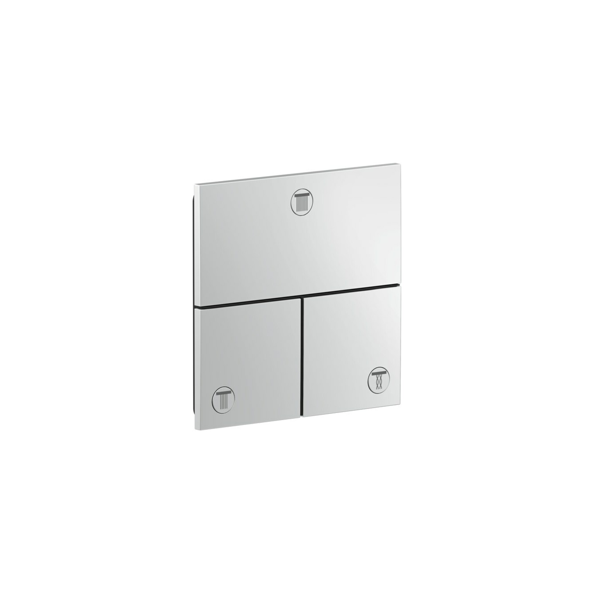 hansgrohe Absperrventil UP Axor ShowerSelect ID Fertigset 3 Verbraucher eckig BSO
