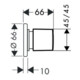 hansgrohe Abstellventil E METRIS DN 15/DN 20, Unterputz chrom-4