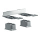hansgrohe Adapterset Axor universal Edelstahl-Optik-1