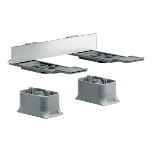 hansgrohe Adapterset Axor universal Edelstahl-Optik